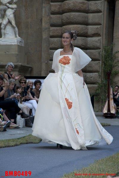 着物リメイク-ドレス-ファッションショー-Italy-イタリア